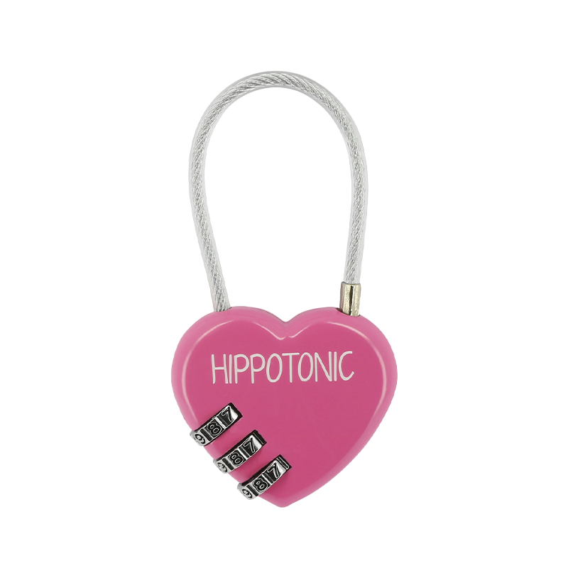 Hippotonic - Cadenas pour coffre de pansage Coeur fuschia | - Ohlala