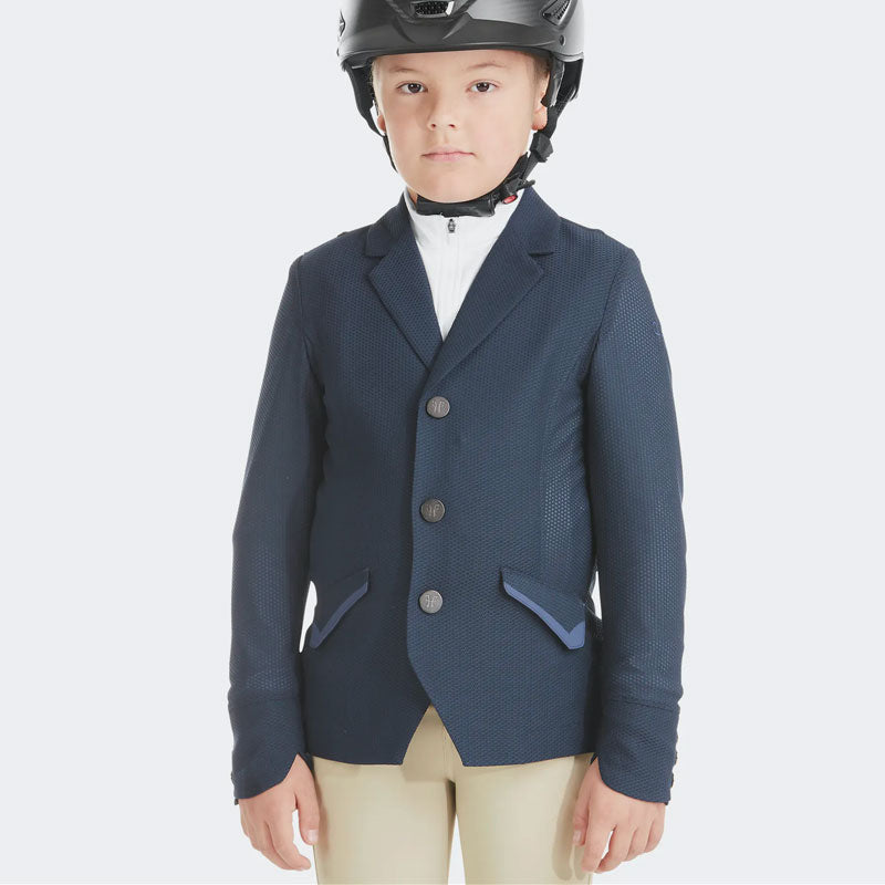 Horse Pilot - Veste de concours garçon Aeromesh marine | - Ohlala
