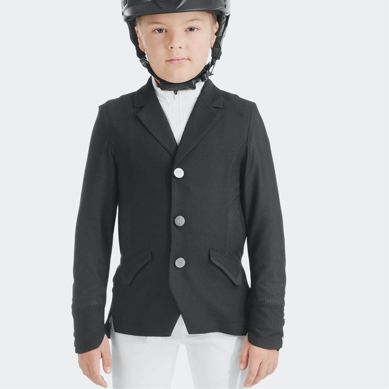 Horse Pilot - Veste de concours garçon Aeromesh noir | - Ohlala