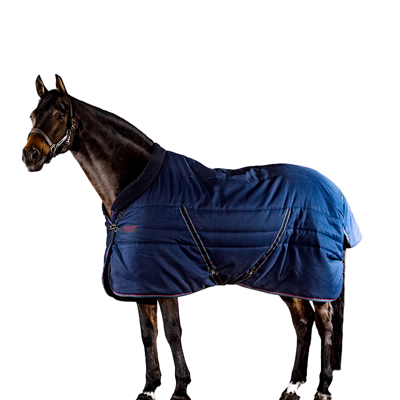 Horseware - Couverture de box Rambo Cosy Stable bordeaux/ marine 100g | - Ohlala