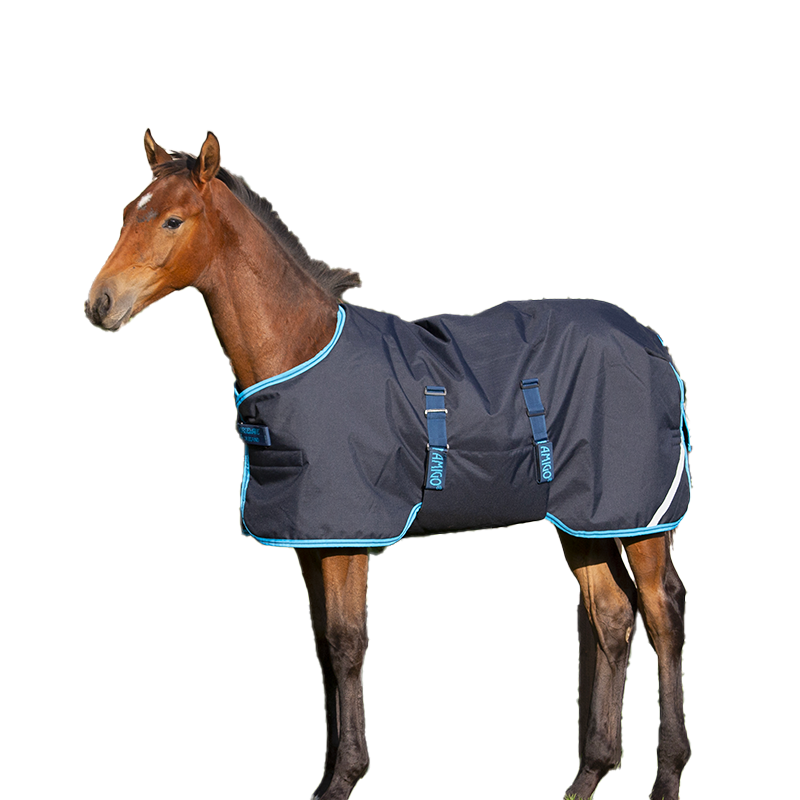 Horseware - Couverture d'extérieur Amigo Foal bleu électrique/ marine 200g | - Ohlala