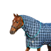 Horseware - Buitendeken Rhino plus Vari Layer met nekafdekker marine geruit/indigo 450g | - Ohlala