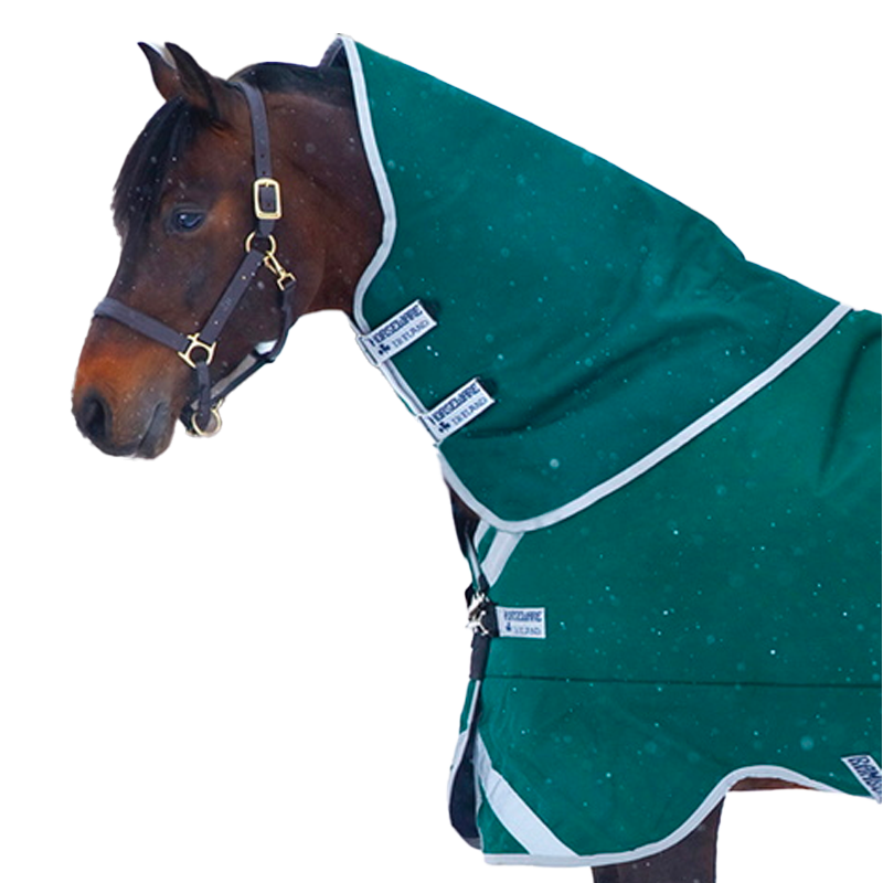 Horseware - Couvre-cou couverture Rambo Original vert/ argent 0g | - Ohlala