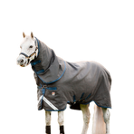 Horseware - Buitendeken Rhino plus HexStop grijs/indigo/marine 250g | - Ohlala