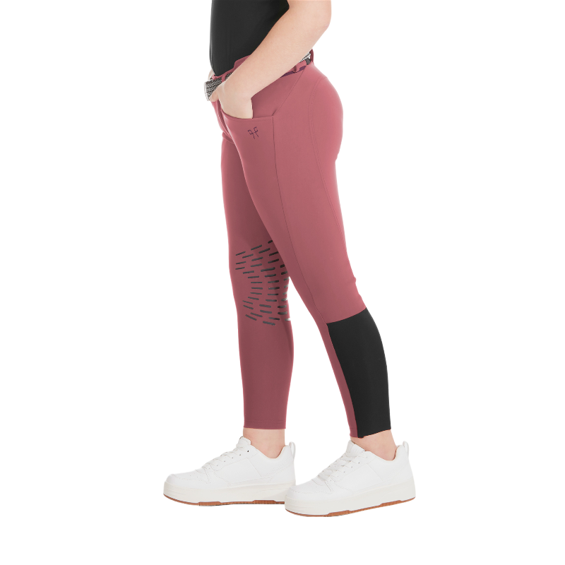 Horse Pilot - Pantalon d'équitation fille X-Design dark pink | - Ohlala
