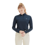Horse Pilot - Dames T-shirt lange mouwen Sunrise navy | - Ohlala