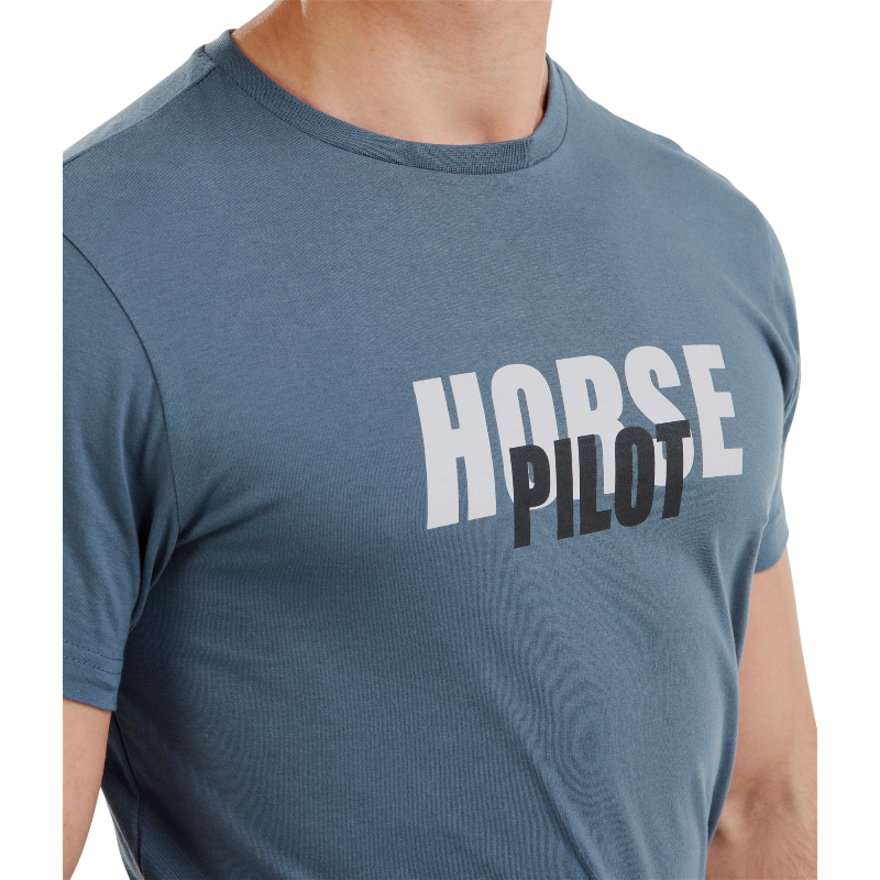 Horse Pilot - T-shirt manches courtes homme Team vintage indigo | - Ohlala