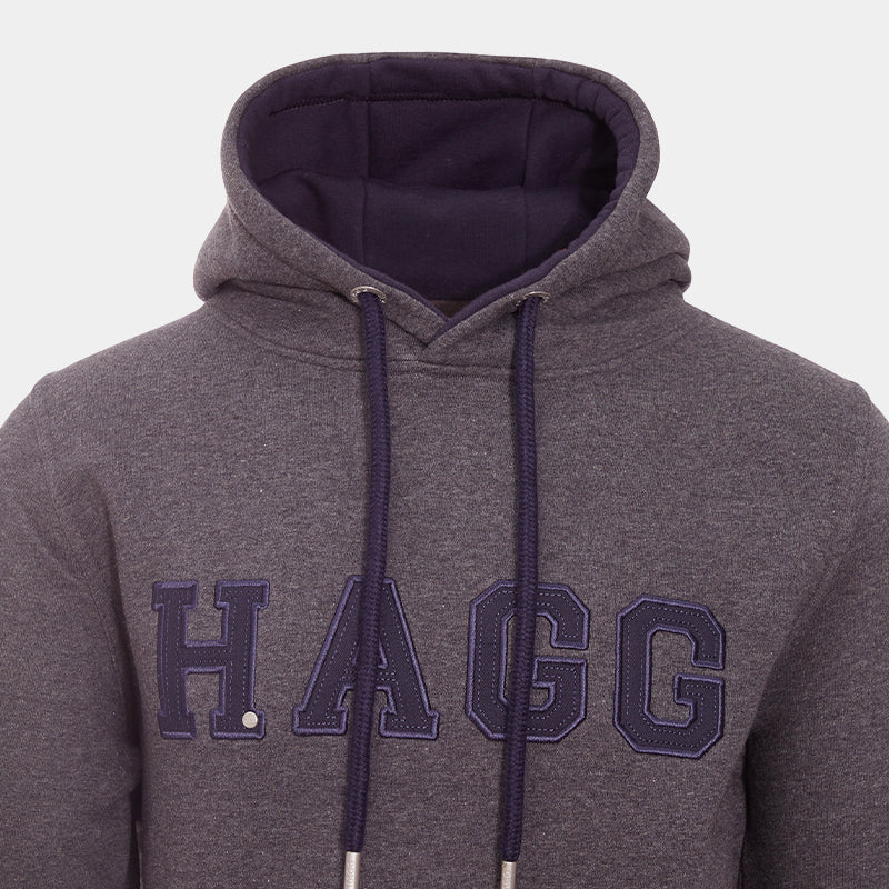 Hagg - Sweat à capuche homme gris anthracite/ marine | - Ohlala
