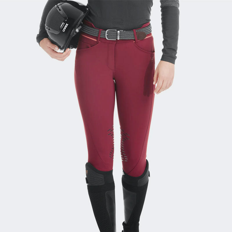 Horse Pilot - Pantalon d'équitation femme X-Design dark red | - Ohlala