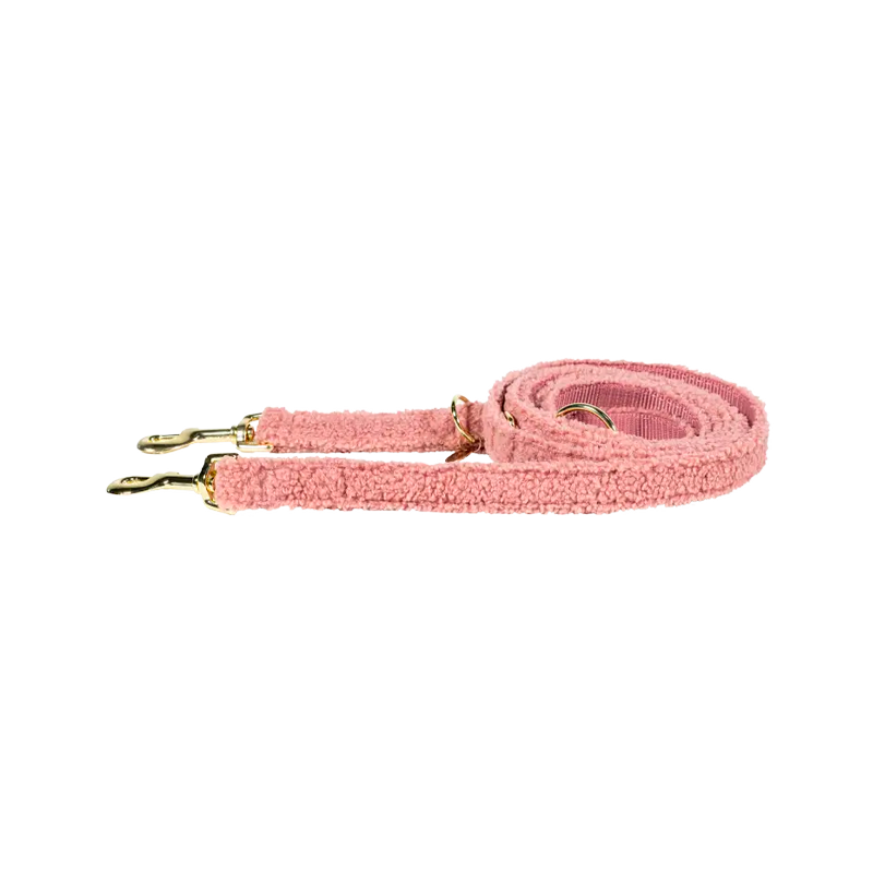 Kentucky Dogwear - Laisse pour chien Teddy Fleece vieux rose 200 cm | - Ohlala