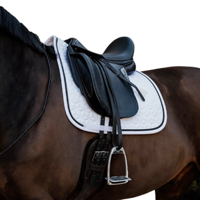 Kentucky Horsewear - Tapis de dressage Glitter Rope blanc et noir | - Ohlala