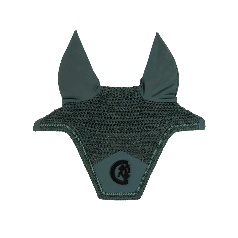 Kentucky Horsewear - Bonnet pour chevaux Wellington 3D logo vert sapin | - Ohlala