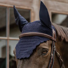 Kentucky Horsewear - Bonnet pour chevaux anti-bruit Wellington Wave marine | - Ohlala