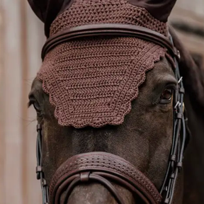 Kentucky Horsewear - Bonnet pour chevaux anti-mouche Wellington Wave marron | - Ohlala