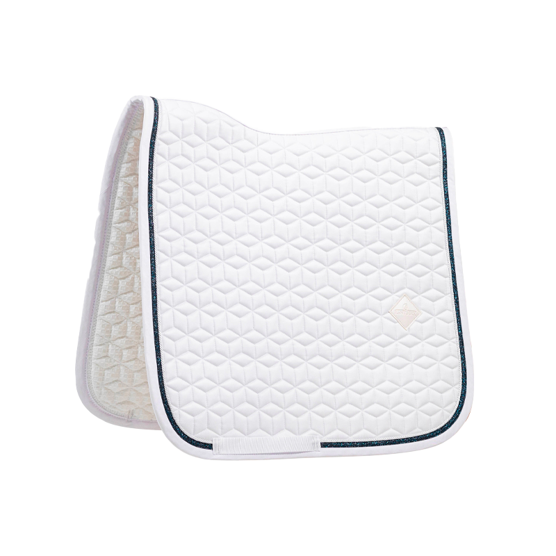 Kentucky Horsewear - Tapis de dressage Glitter Rope blanc et noir | - Ohlala