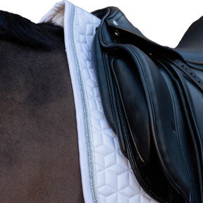 Kentucky Horsewear - Tapis de dressage Glitter Rope blanc | - Ohlala