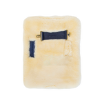 Kentucky Horsewear - Borstplaatverlenging vegan schapenvacht 1 gesp beige | - Ohlala
