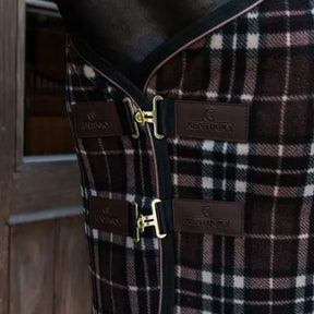 Kentucky Horsewear - Chemise séchante Fleece Heavy carreaux brun | - Ohlala