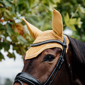 Kentucky Horsewear - Bonnet Wellington velvet moutarde | - Ohlala