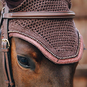 Kentucky Horsewear - Bonnet anti-bruit Glitters marron | - Ohlala