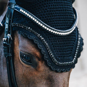 Kentucky Horsewear - Bonnet anti-bruit Wellington Stone & Pearl noir | - Ohlala
