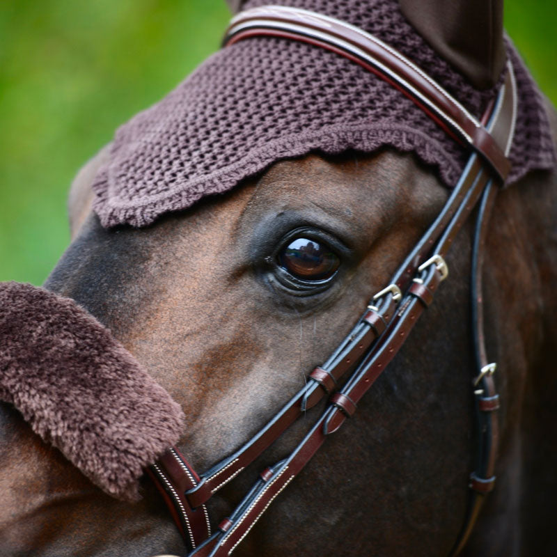 Kentucky Horsewear - Bonnet anti-mouches marron | - Ohlala