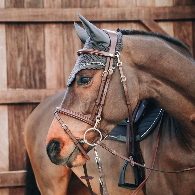 Kentucky Horsewear - Bonnet long Stone & Pearl gris | - Ohlala
