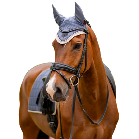 Lemieux - Bonnet pour chevaux anti-mouches Loire bleu jay | - Ohlala