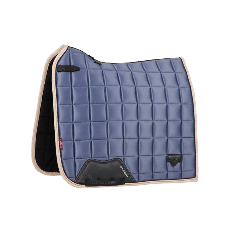 Lemieux - Tapis de dressage Square Loire Classique satin bleu jay | - Ohlala