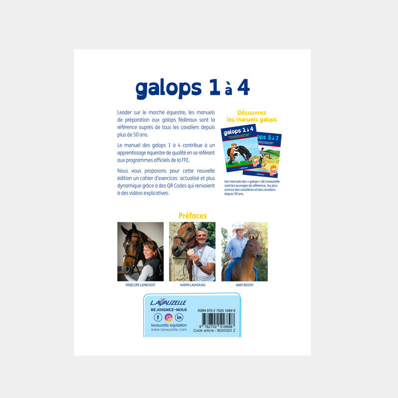Livre d'équitation Galops 1 et 2 édition Vigot + questions