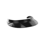 NACA - Visière polo brillant noir onyx/ logo noir | - Ohlala