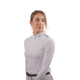 Pénélope Store - Polo de concours manches longues femme Séville mesh blanc | - Ohlala