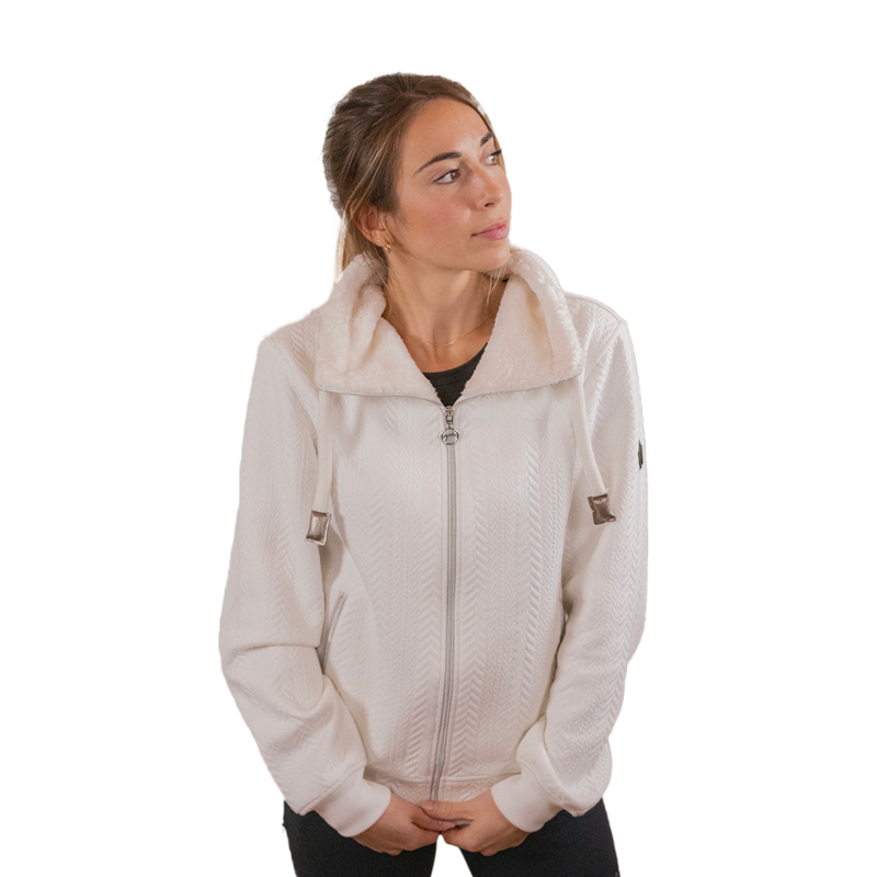 Pénélope Store - Sweatshirt à capuche manches longues femme Laponia écru | - Ohlala