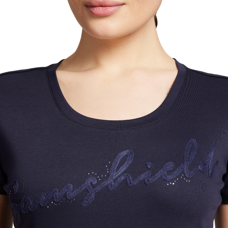 Samshield - T-shirt manches courtes femme Axelle marine | - Ohlala