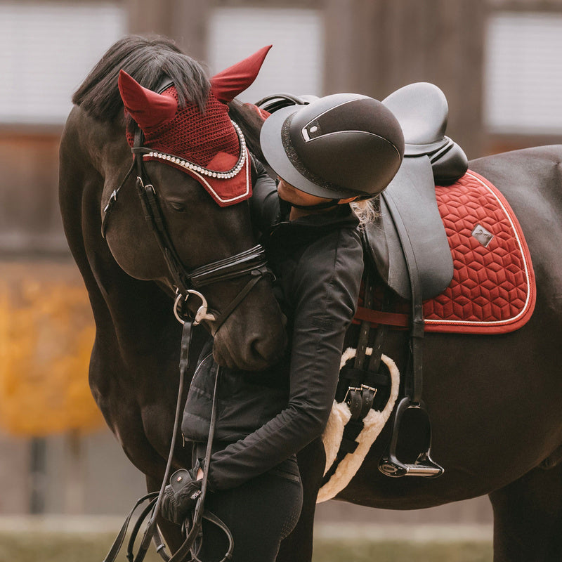 Kentucky Horsewear - Bonnet Wellington velvet bordeaux | - Ohlala