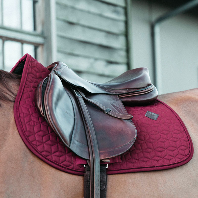 Kentucky Horsewear - Tapis de selle Basic bordeaux | - Ohlala