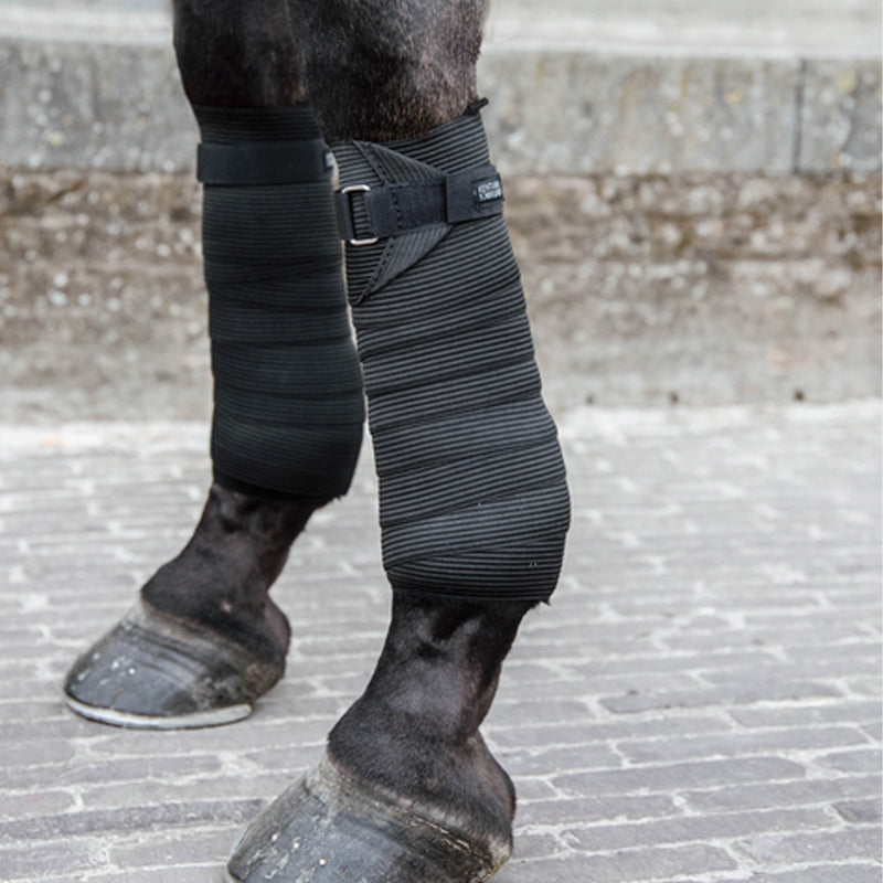 Kentucky Horsewear - Bandes de travail élastiques noir (x2) | - Ohlala