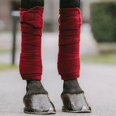 Kentucky Horsewear - Bandes de polo velvet bordeaux (x4) | - Ohlala