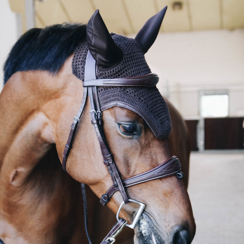 Kentucky Horsewear - Bonnet Wellington cuir combi Anti-bruits marron | - Ohlala