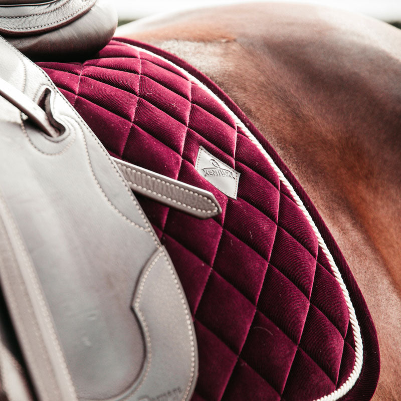 Kentucky Horsewear - Tapis de dressage Corduroy Bordeaux | - Ohlala