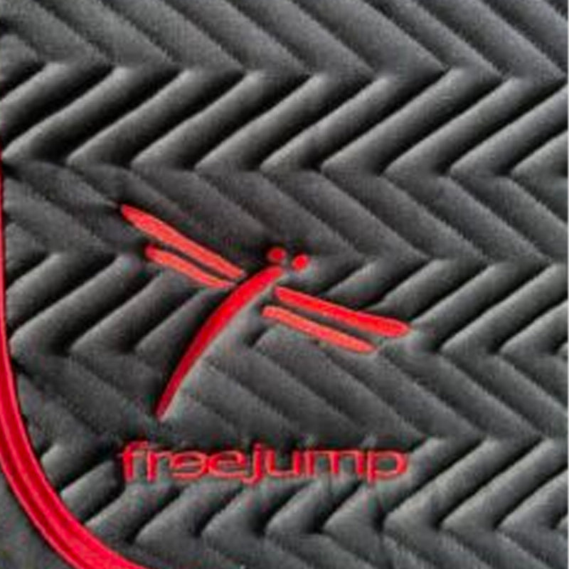 Freejump - Tapis de selle noir/ rouge | - Ohlala