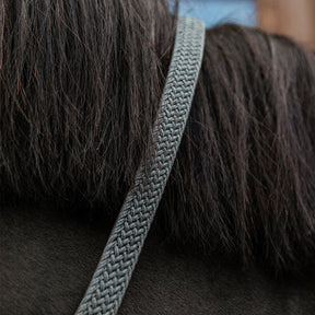 Kentucky Horsewear - Longe nylon tressé gris 2 m | - Ohlala