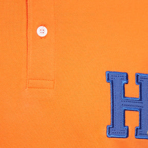 Hagg - Polo manches courtes homme orange/ bleu roi | - Ohlala
