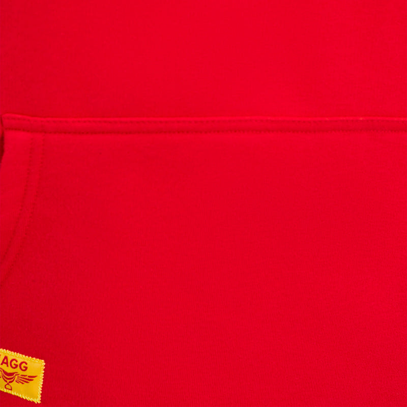 Hagg - Sweat à capuche homme rouge/ jaune/ noir | - Ohlala