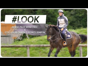 Jump'In - Collier de chasse 5 points + martingale One Noisette
