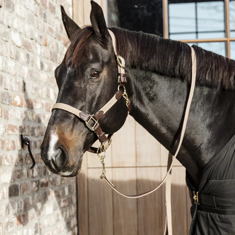 Kentucky Horsewear - Longe de nylon tressé beige | - Ohlala