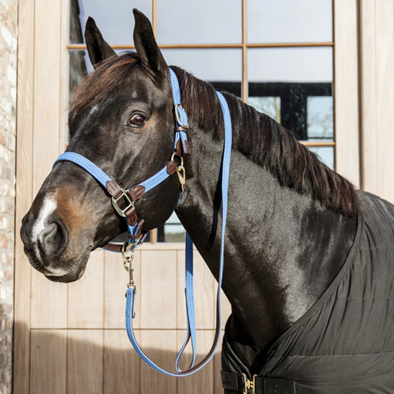 Kentucky Horsewear - Longe de nylon tressé bleu clair | - Ohlala