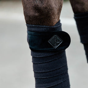 Kentucky Horsewear - Bandes de polo Basic Velvet noir (x4) | - Ohlala