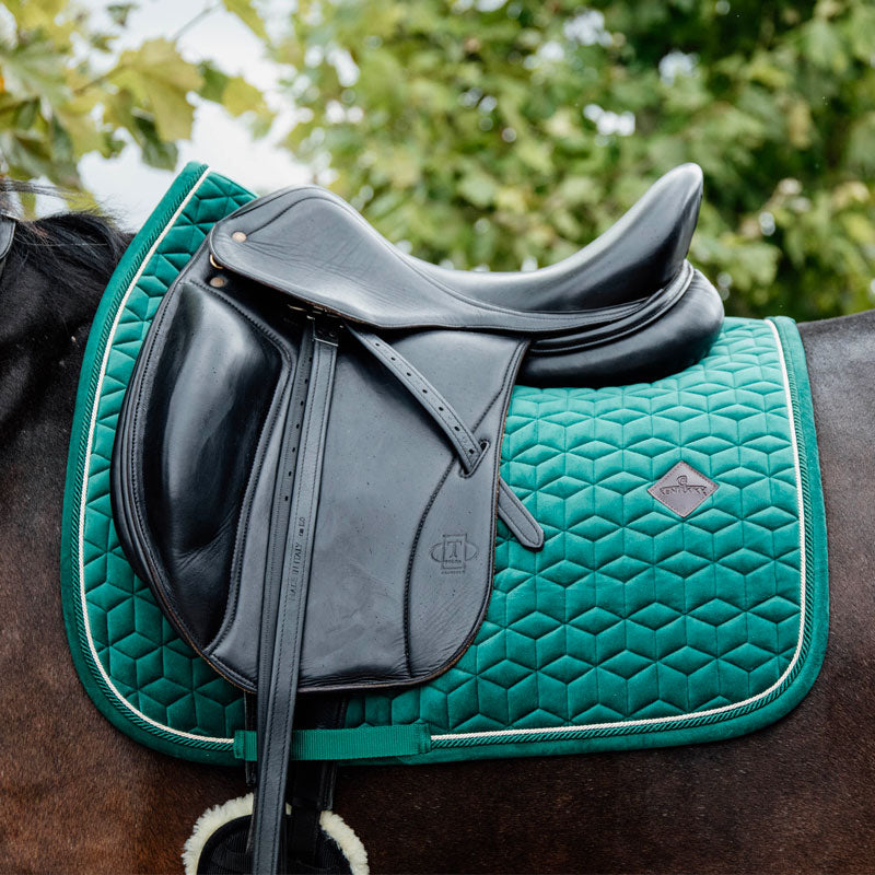 Kentucky Horsewear - Tapis de dressage Velvet Vert foncé | - Ohlala