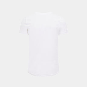 Hagg - T-shirt manches courtes homme blanc/ orange | - Ohlala